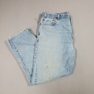 Vintage Levi's 540 Relaxed Jeans Men's Size 38x30 Heavily Distressed Patch Work